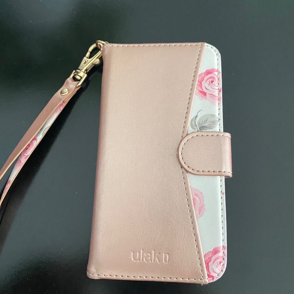 Rose Gold Wallet IPhone 7 case